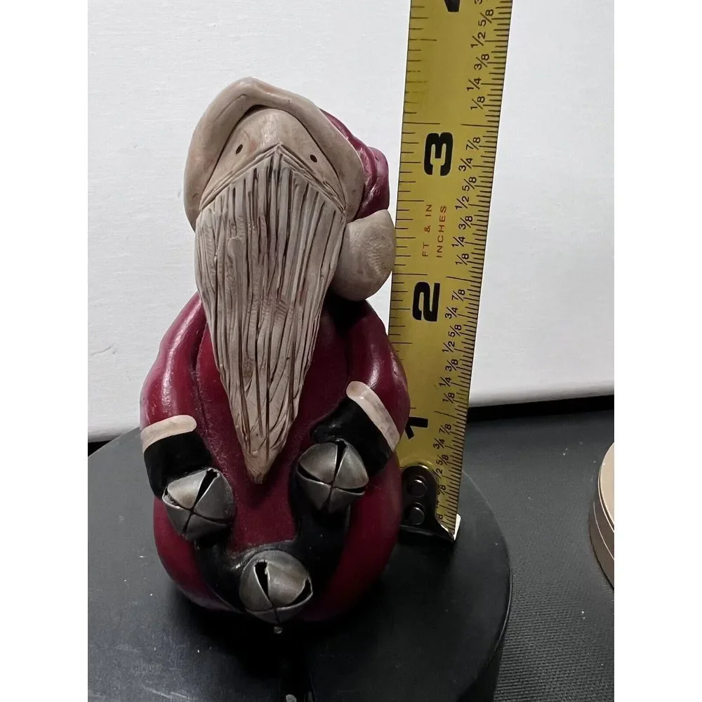RARE Vintage Handmade Polymer‎ Clay Rustic Primative Santa EXCELLENT CONDITION